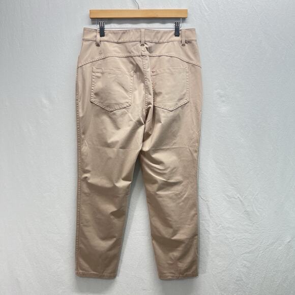 Lululemon Pants Womens size 12 City Sleek 5 Pocket Straight Leg Beige Khaki - Picture 5 of 11